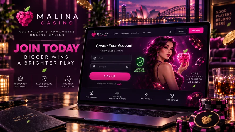 Opening a Malina Casino account from the mobile version